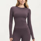 Fitted Active Workout Top Stretch Athletic Training Shirt for Yoga Running Fitness