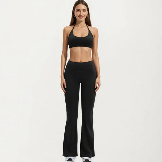 High Waist Flare Yoga Pants Stretch Bootcut Workout Leggings for Training Running Lounge