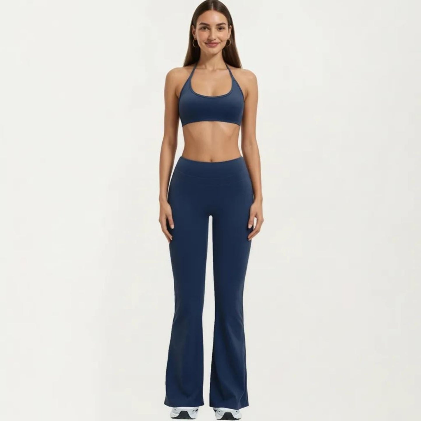 High Waist Flare Yoga Pants Stretch Bootcut Workout Leggings for Training Running Lounge