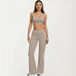 High Waist Flare Yoga Pants Stretch Bootcut Workout Leggings for Training Running Lounge
