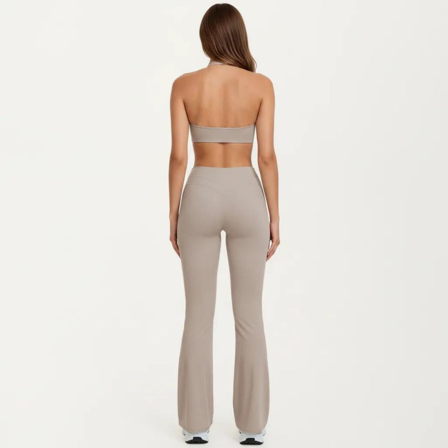 High Waist Flare Yoga Pants Stretch Bootcut Workout Leggings for Training Running Lounge