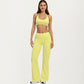 High Waist Flare Yoga Pants Stretch Bootcut Workout Leggings for Training Running Lounge