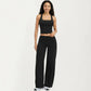 High Waist Wide Leg Yoga Pants Stretch Lounge Workout Training Relaxed Athletic Pants