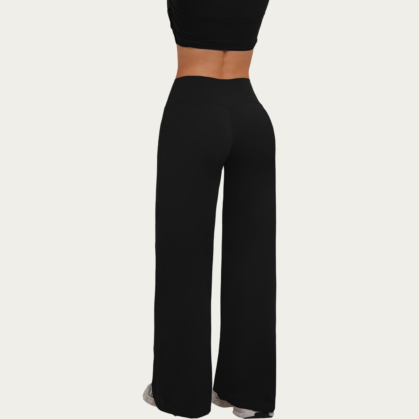 High Waist Wide Leg Yoga Pants Stretch Lounge Workout Training Relaxed Athletic Pants