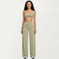 High Waist Wide Leg Yoga Pants Stretch Lounge Workout Training Relaxed Athletic Pants