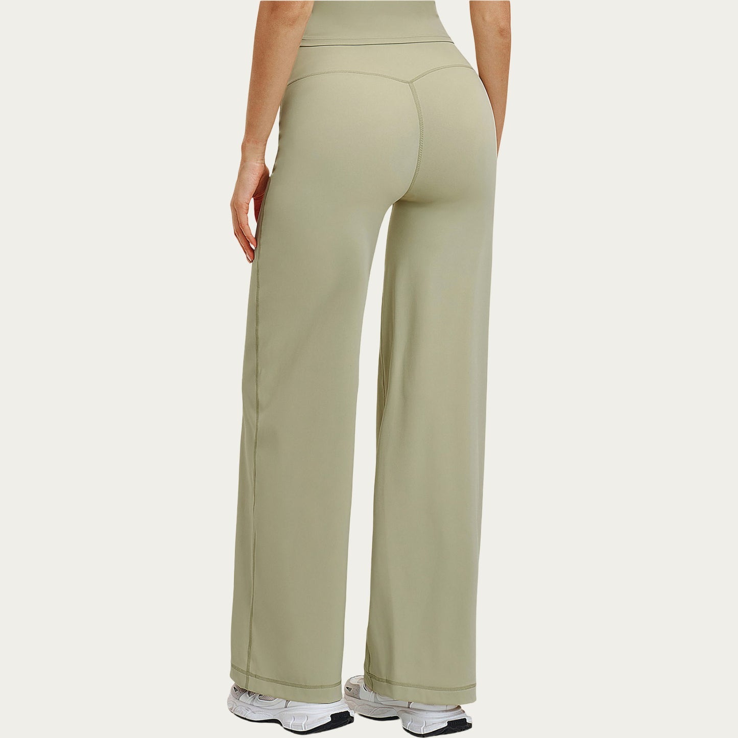 High Waist Wide Leg Yoga Pants Stretch Lounge Workout Training Relaxed Athletic Pants