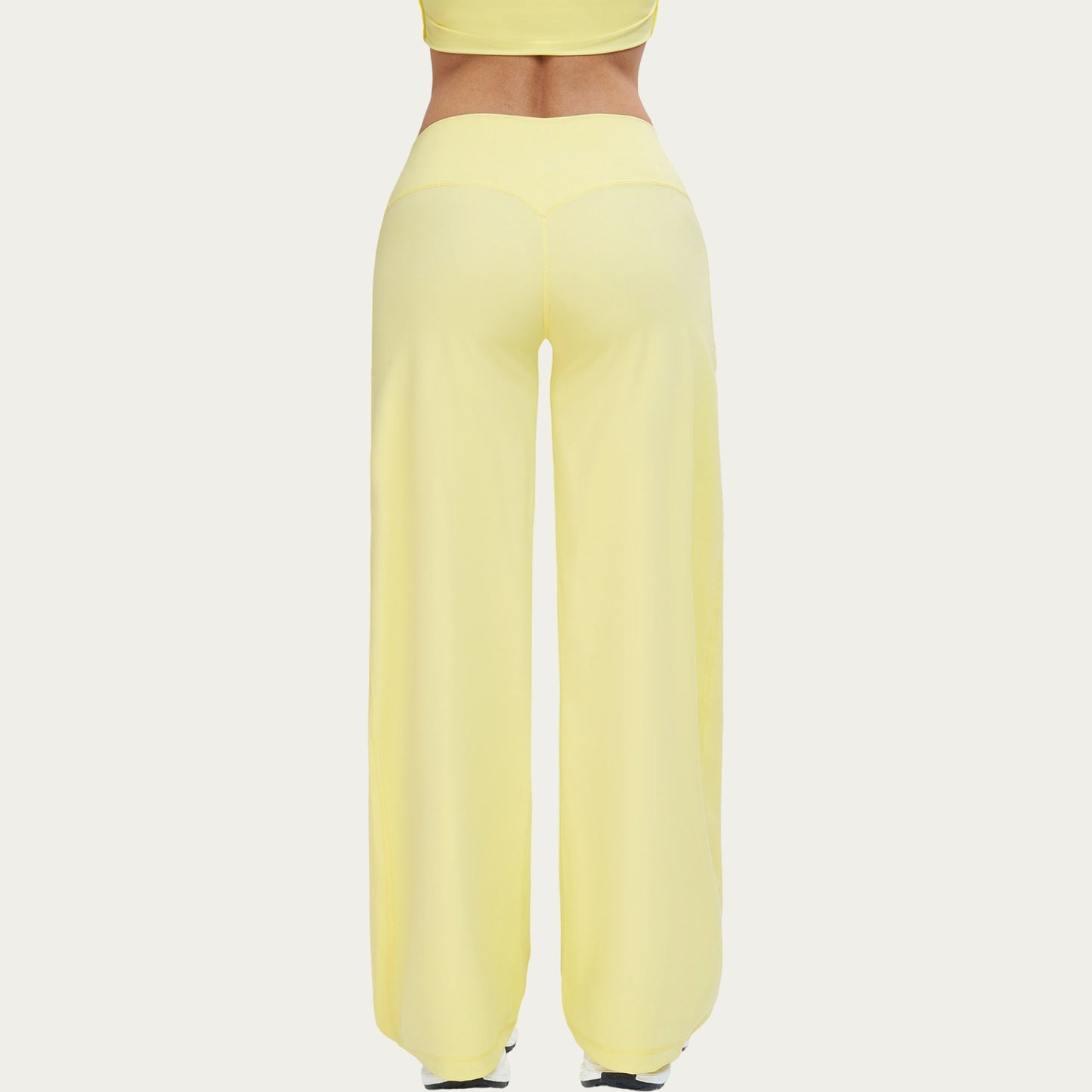 High Waist Wide Leg Yoga Pants Stretch Lounge Workout Training Relaxed Athletic Pants