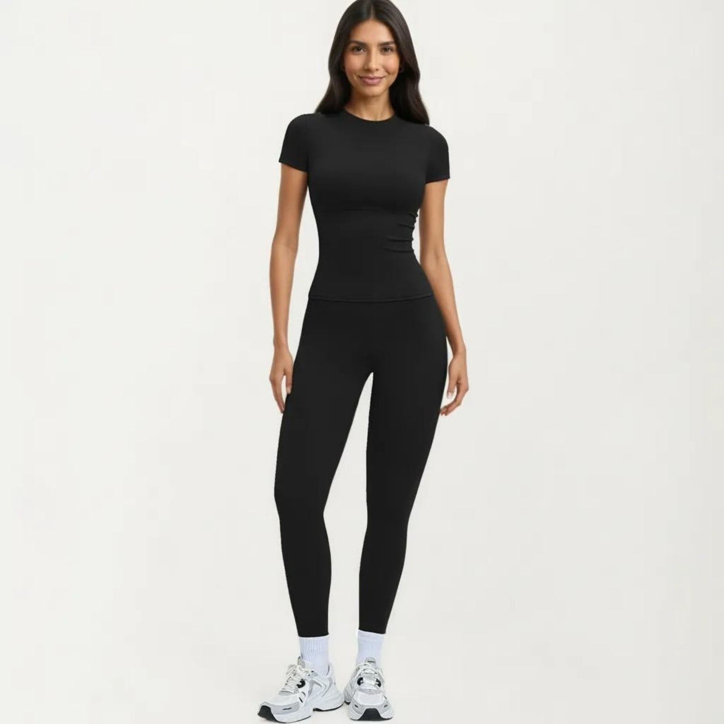 Athletic Leggings with High Waist Stretch Support Workout Yoga Running Training Pants