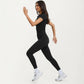 Athletic Leggings with High Waist Stretch Support Workout Yoga Running Training Pants