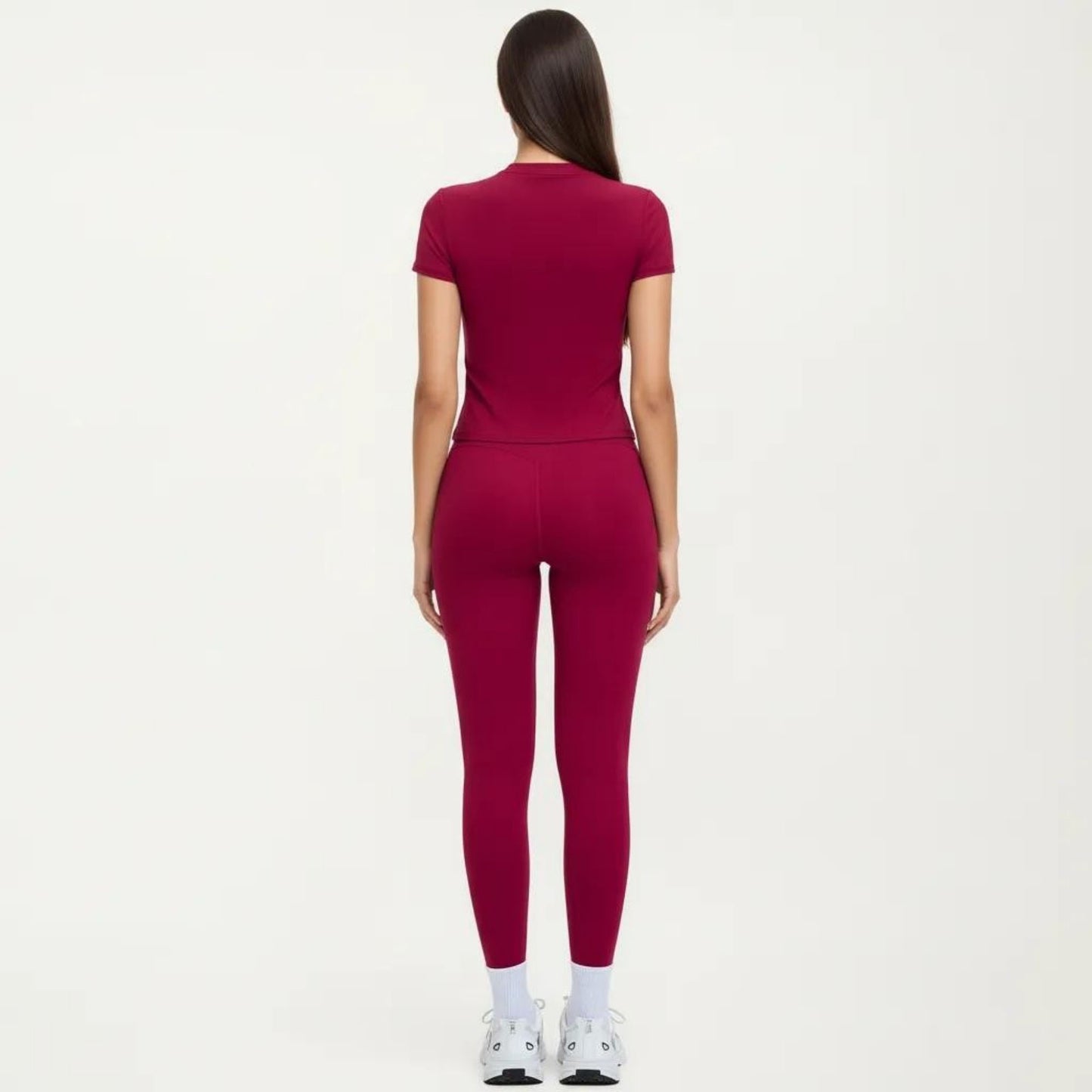Athletic Leggings with High Waist Stretch Support Workout Yoga Running Training Pants