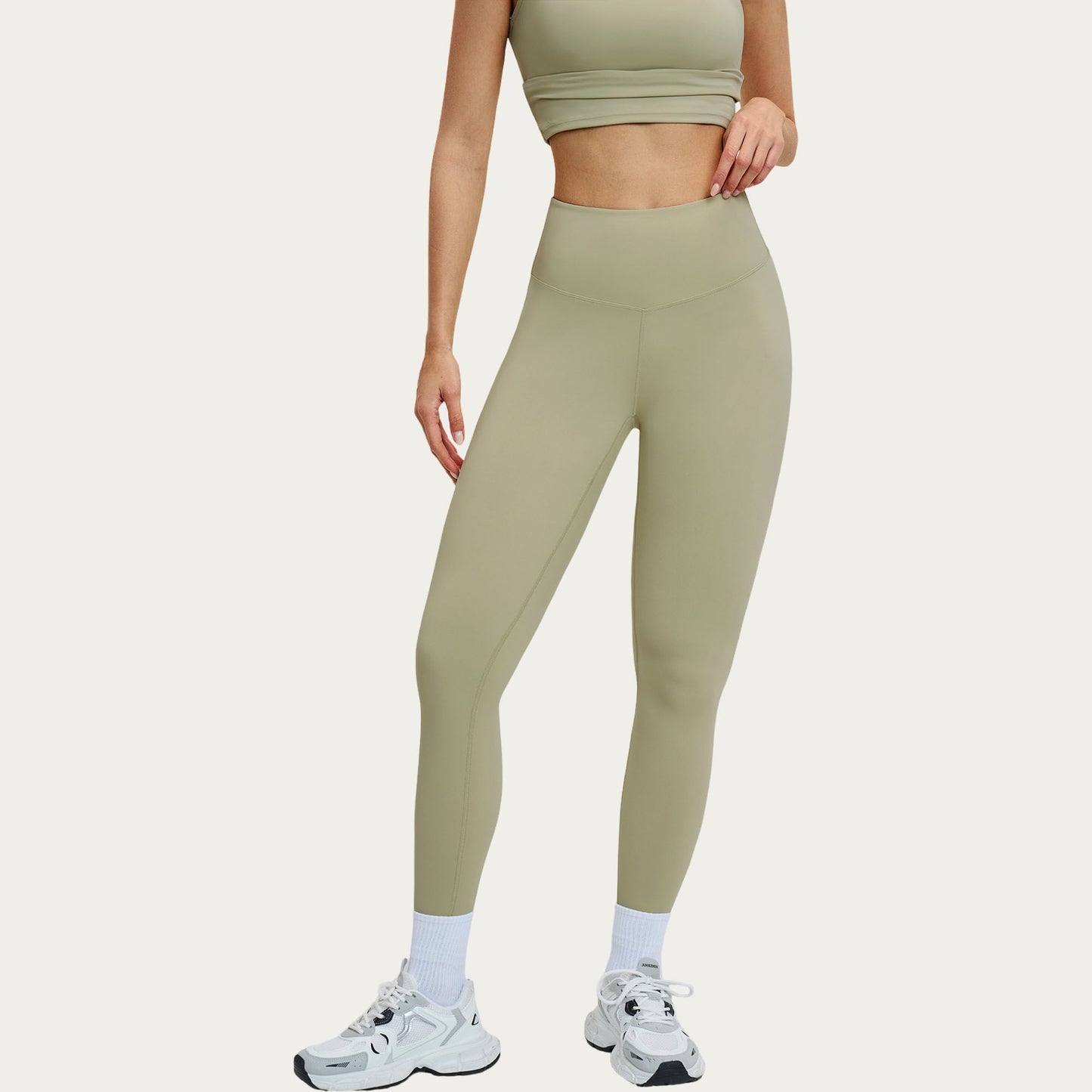Athletic Leggings with High Waist Stretch Support Workout Yoga Running Training Pants