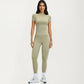 Athletic Leggings with High Waist Stretch Support Workout Yoga Running Training Pants