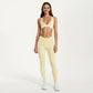 Halter Sports Bra with Contrast Trim Stretch Support Athletic Workout Bra for Yoga Training