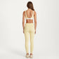 Halter Sports Bra with Contrast Trim Stretch Support Athletic Workout Bra for Yoga Training
