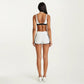 High Waist Athletic Shorts with Side Pocket Stretch Workout Running Yoga Training Shorts