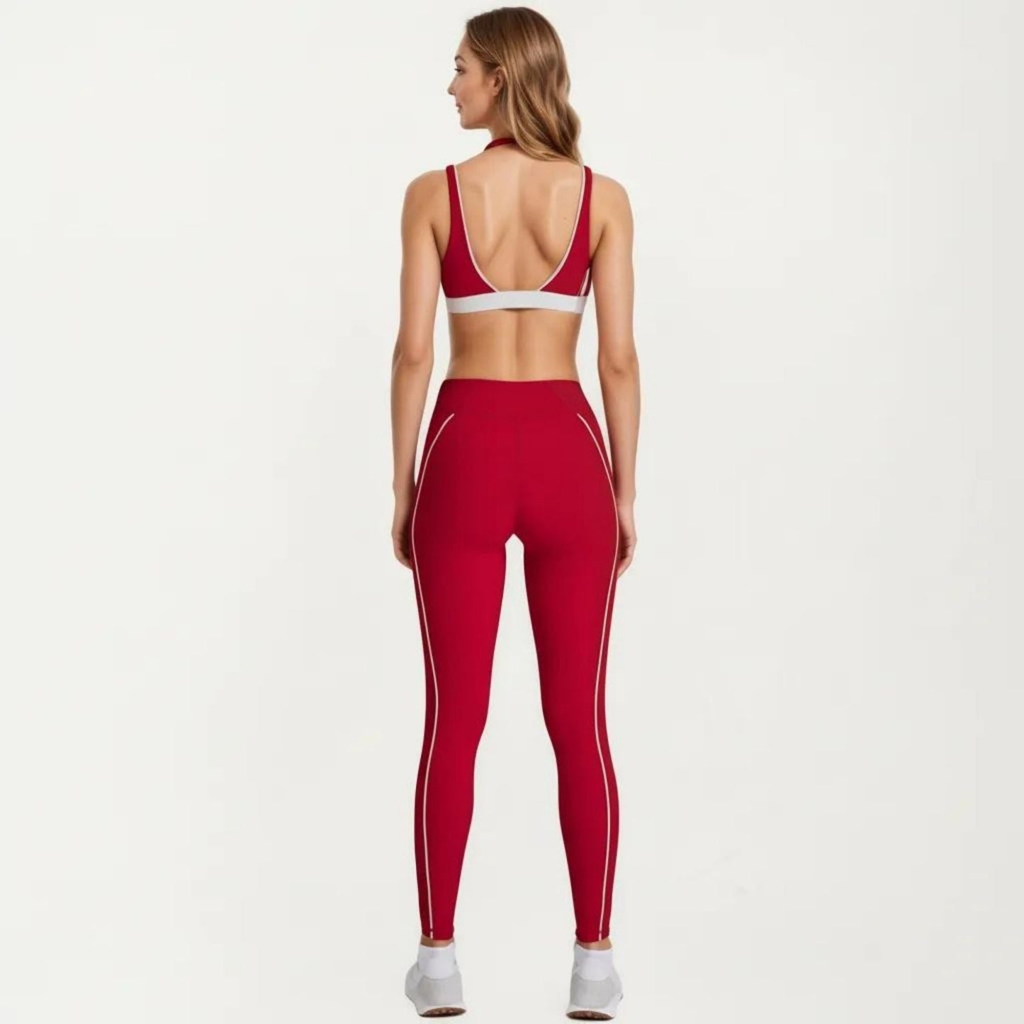 Athletic Leggings with Side Pocket Stretch Workout Running Yoga Pants for Training