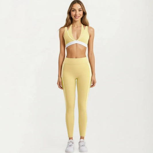 Athletic Leggings with Side Pocket Stretch Workout Running Yoga Pants for Training