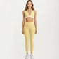 Athletic Leggings with Side Pocket Stretch Workout Running Yoga Pants for Training