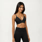 Crisscross Back Sports Bra with Adjustable Straps Stretch Support Athletic Workout Bra