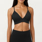 Crisscross Back Sports Bra with Adjustable Straps Stretch Support Athletic Workout Bra