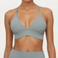 Crisscross Back Sports Bra with Adjustable Straps Stretch Support Athletic Workout Bra