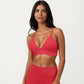 Crisscross Back Sports Bra with Adjustable Straps Stretch Support Athletic Workout Bra