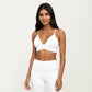Crisscross Back Sports Bra with Adjustable Straps Stretch Support Athletic Workout Bra