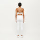 Crisscross Back Sports Bra with Adjustable Straps Stretch Support Athletic Workout Bra
