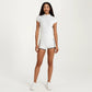 Short Sleeve Athletic Top with Half Zip Mock Neck Fitted Workout Shirt for Running Training