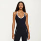 Halter Active Crop Top with Built In Support Ribbed Workout Tank for Yoga Fitness Training