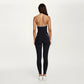 Halter Active Crop Top with Built In Support Ribbed Workout Tank for Yoga Fitness Training