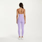 Halter Active Crop Top with Built In Support Ribbed Workout Tank for Yoga Fitness Training