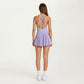 Pleated Tennis Dress with Built In Bra Pads Athletic Workout Dress with Separate Shorts