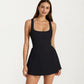 Pleated Tennis Dress with Built In Bra Pads Breathable Athletic Skort Dress