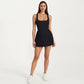 Pleated Tennis Dress with Built In Bra Pads Breathable Athletic Skort Dress