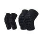 2 Pc Sports Knee Pads with Segmented Shock Absorbing Cushion and Stretch Compression Sleeve Support