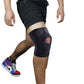 1 Pc Sports Knee Support Brace with Side Stabilizer Springs and Gel Patella Ring Compression Wrap