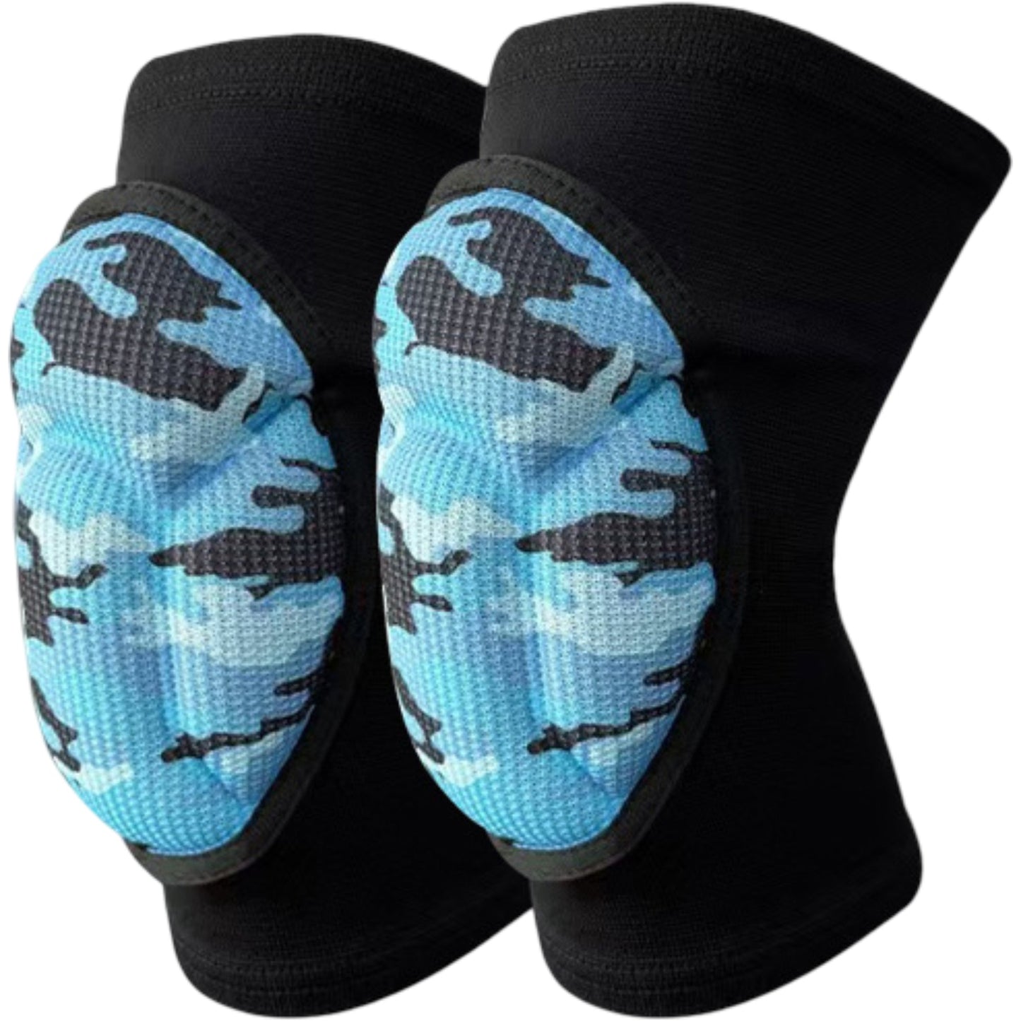 2 Pc Volleyball Knee Pads with Thick Shock Absorbing Cushion and Stretch Compression Sleeve Fit