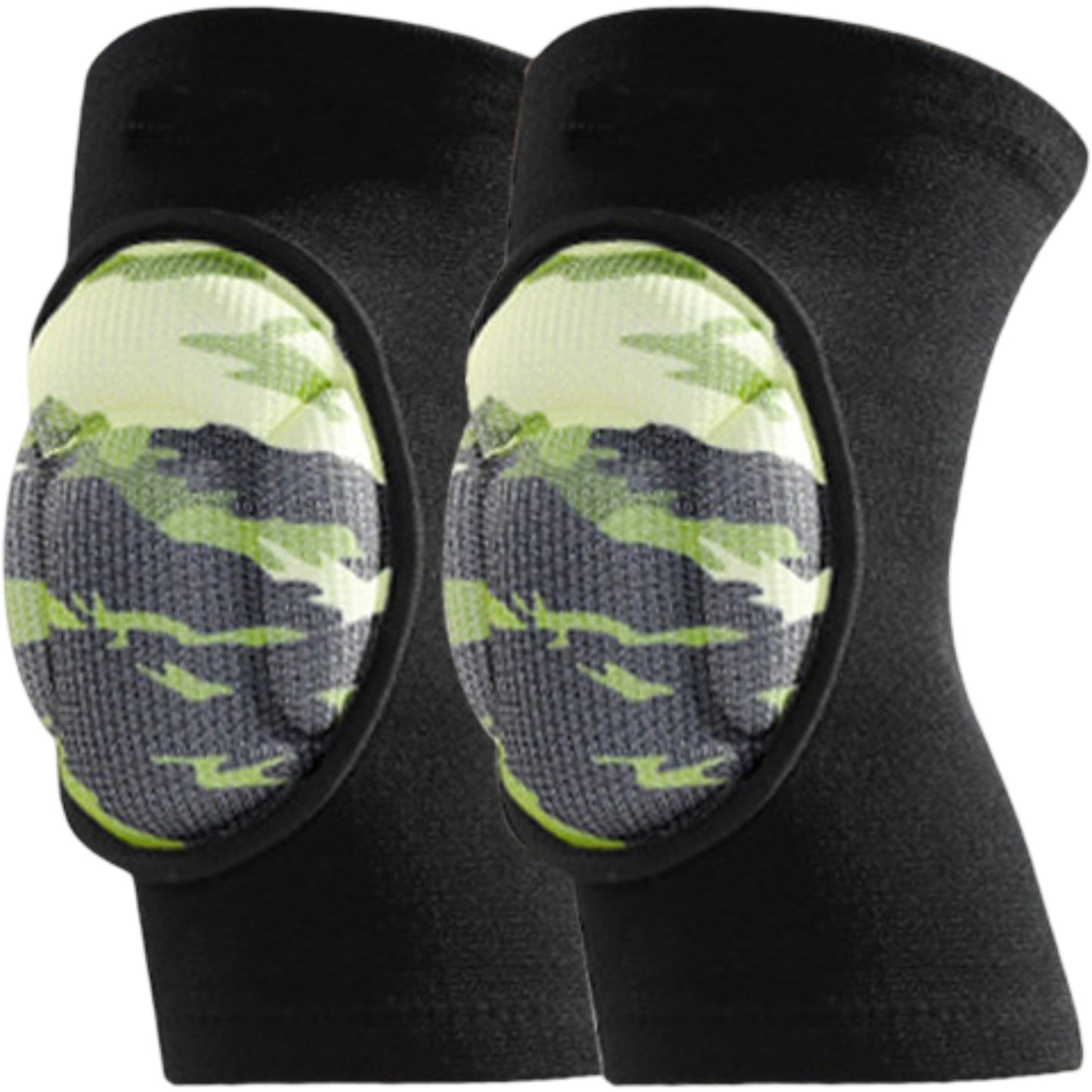 2 Pc Volleyball Knee Pads with Thick Shock Absorbing Cushion and Stretch Compression Sleeve Fit
