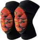 2 Pc Volleyball Knee Pads with Thick Shock Absorbing Cushion and Stretch Compression Sleeve Fit