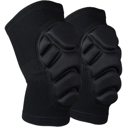 Volleyball Knee Pads 2 Pc with Thick Shock Absorbing Cushion and Stretch Compression Sleeve Fit