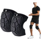 Workout Knee Pads 2 Pc with Shock Absorbing Cushion and Stretch Compression Sleeve Support
