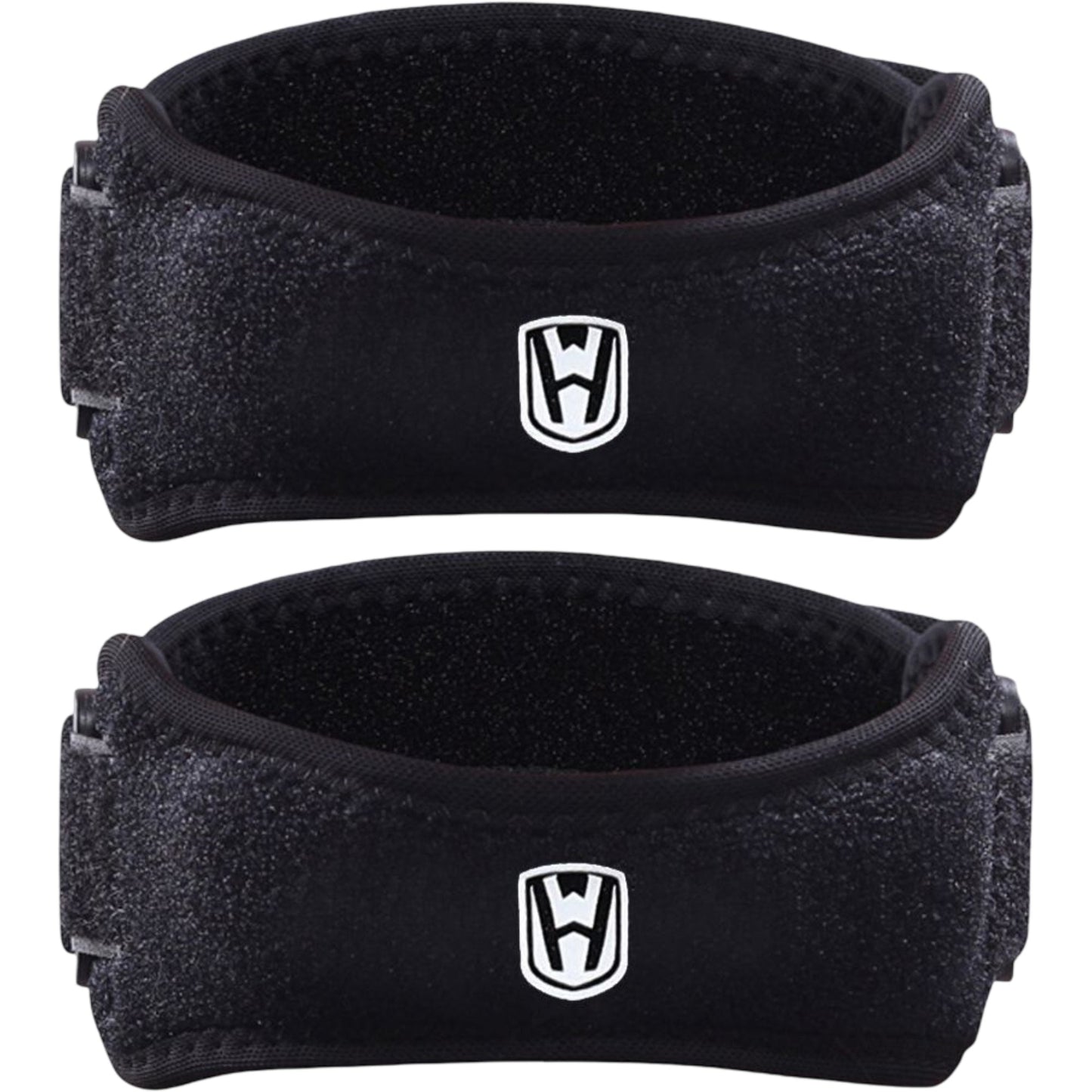 Patella Tendon Knee Straps 2 Pc with Adjustable Compression and Non Slip Support