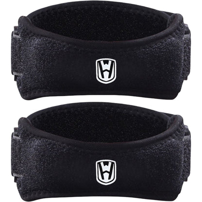 Patella Tendon Knee Straps 2 Pc with Adjustable Compression and Non Slip Support