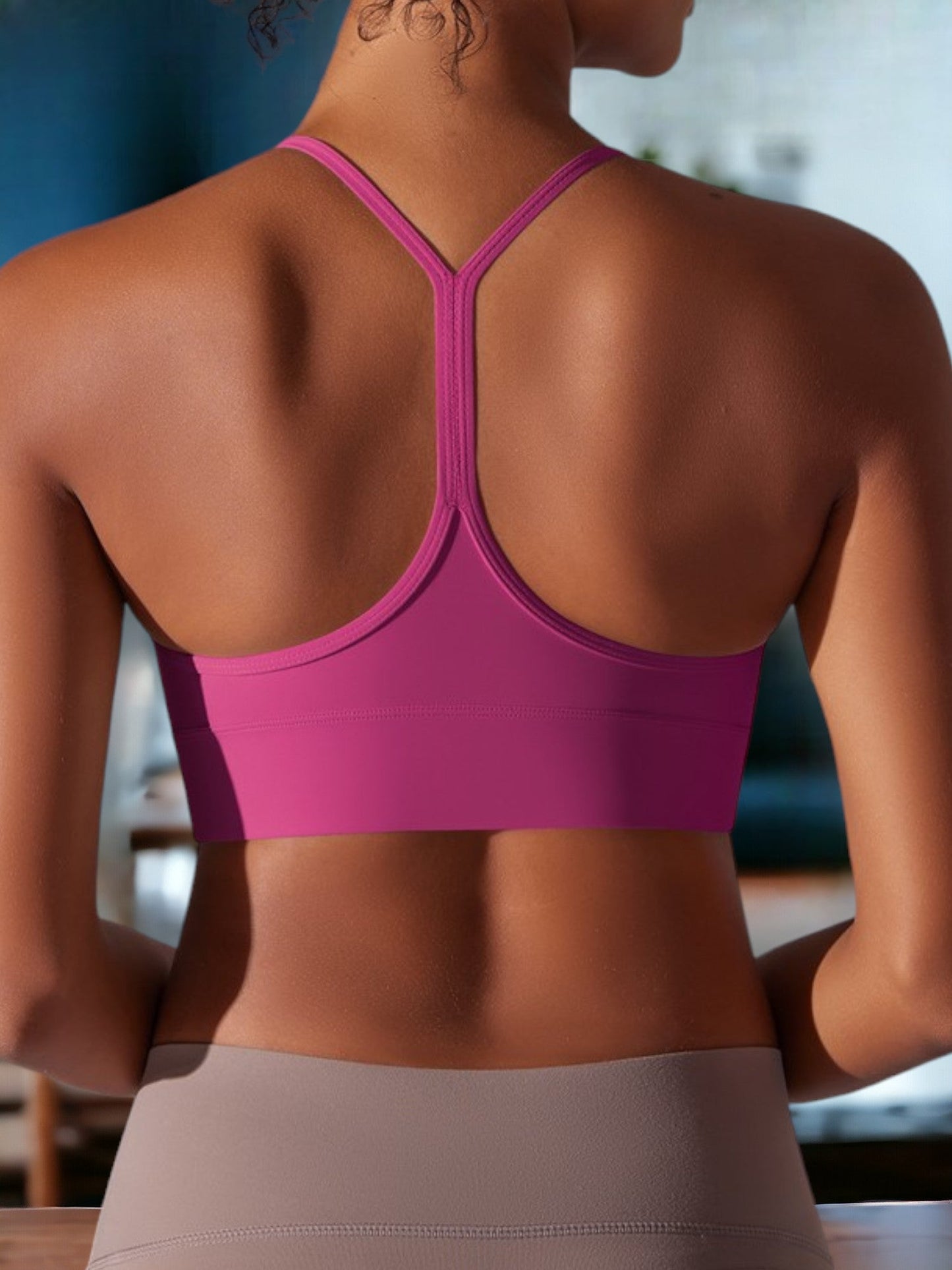 I-Shaped Back Yoga Wear Sports Bra