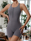 One-Piece Zippered Yoga Sports Jumpsuit