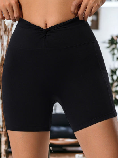 High-Waisted Hip-Raising Yoga Shorts