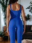 One-Piece Tight Collar Yoga Sports Jumpsuit