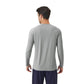 Men's Long Sleeve Performance Shirt with Raglan Sleeves and Lightweight Stretch Fabric