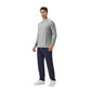 Men's Long Sleeve Performance Shirt with Raglan Sleeves and Lightweight Stretch Fabric